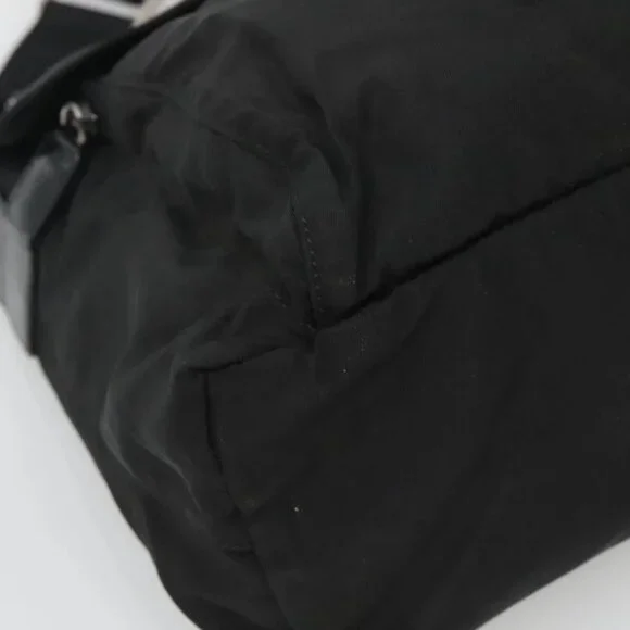 PRADA Shoulder Bag Nylon Black Silver Auth 122318 - Picture 4 of 16